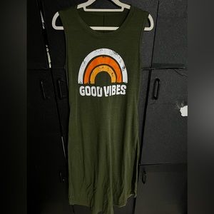 Good vibes summer casual maxi sleeveless dress